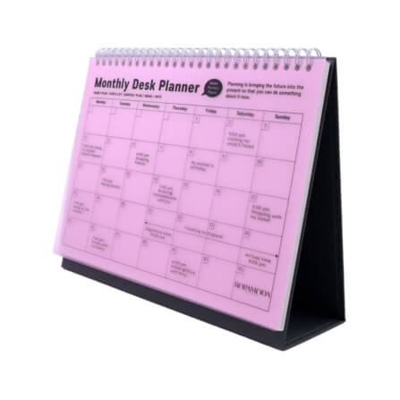 สมุดแพลนเนอร์แบบตั้งโต๊ะ Ropamoda month Desk planner สีชมพู_2